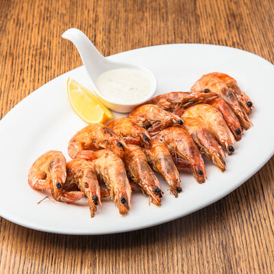 Креветки жареные в Помидорро по цене 845 ₽