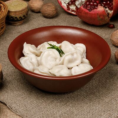 Пельмени из молодой розовой телятины в Шашлычный дворик по цене 420 ₽