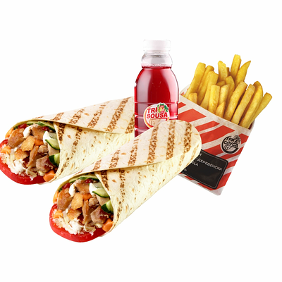 Шаверма-сет в Три соуса по цене 999 ₽