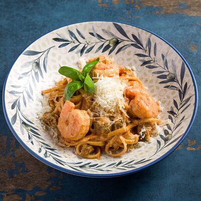 Паста Том Ям с креветками в Gusto italiano по цене 690 ₽
