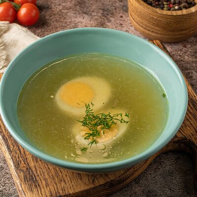 Куриный бульон с яйцом в Шаурма и Гриль по цене 270 ₽