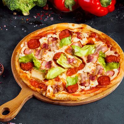 Пицца Фирменная мультизлаковаяв Eat&Drinks Pizza по цене 865 ₽