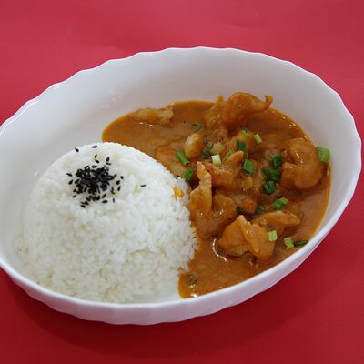 Креветки в соусе том ям с рисом в Китайская столовая по цене 599 ₽