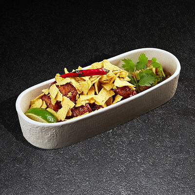 Крылья острые с начос и сальсой из авокадо и томатов в Frank by Баста по цене 690 ₽