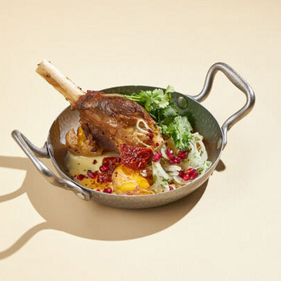 Томленая баранья ножка с отварным картофелем в Plov Project по цене 1200 ₽