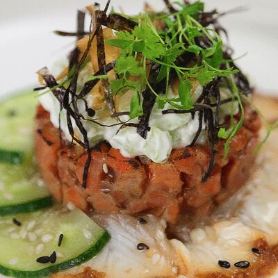 Тартар из кижуча с угрем в Осип Терлеев по цене 850 ₽