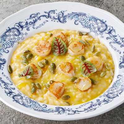 Ризотто с тыквой и гребешком в Bist по цене 1390 ₽