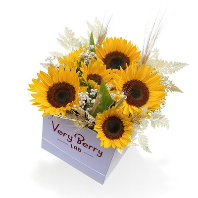 Шкатулка с подсолнухами M размерв Клубника в шоколаде VeryBerryLab по цене 10590