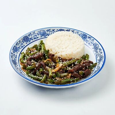 Говядина со стручковой фасолью и рисом в Ramen Shifu по цене 840 ₽