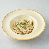 Вареники с картофелем и грибами в Бульк