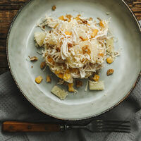 Салат с ананасом в На углях