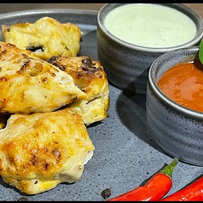 Шашлык из филе бедра курицы в Вкус огня по цене 640 ₽