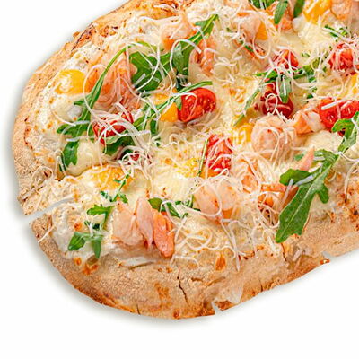 С Морепродуктами в Некруглая пицца и роллы по цене 564 ₽