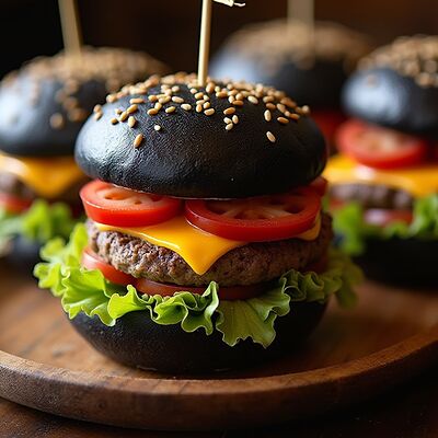 Бургер с телятинойв Шашлычная ЛЕВ по цене 445 ₽