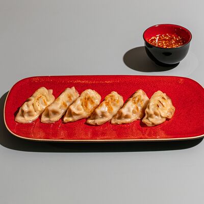 Гедза с лососем в Сушки на макушке по цене 580