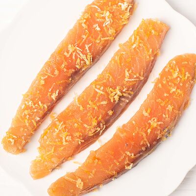 Малосольная семга с цедрой лимона в Бахетле по цене 1025 ₽