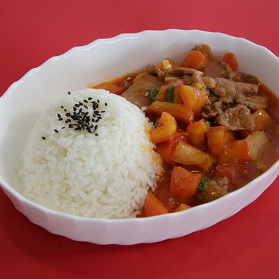 Тофу по-домашнему с чесночным рисом в Китайская столовая по цене 539 ₽