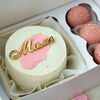 Бенто-торт Маме розовый с топпером и 3 картошки в The.cakes_spb по цене 2700