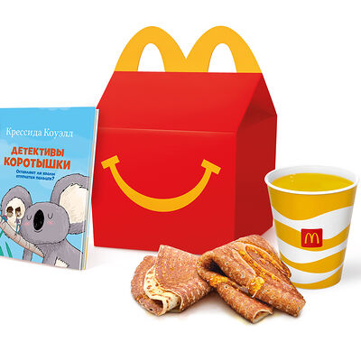 Хэппи Мил с Блинами в Макдоналдс по цене 189 ₽