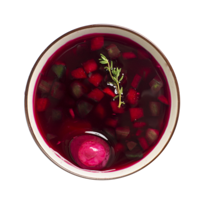 Холодный суп, Свекольник в Азбука Вкуса Экспресс Меню по цене 159 ₽