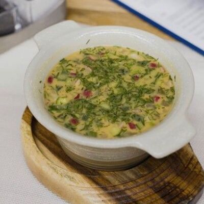 Окрошка на квасе с курицей в Мясо & Рыба по цене 440