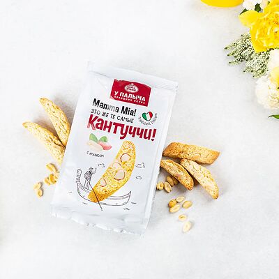 Печенье хрустящее Кантуччи с арахисом в У Палыча. С пылу, с жару! по цене 175 ₽