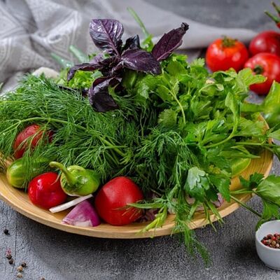 Букет из овощей По-Бакински в Кавказский аппетит по цене 580 ₽