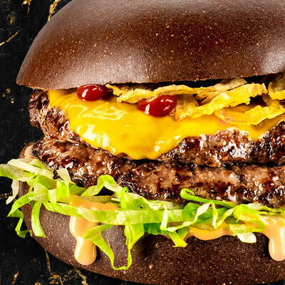 Бургер BBQ Black Angus двойной в Black Star Burger по цене 770 ₽