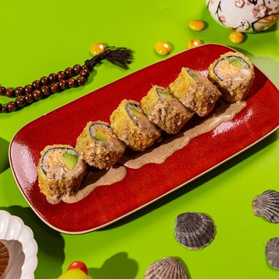 Ролл темпура с крабом в Сушки на макушке по цене 1390