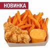 Бокс с бататом и стрипсами в Chicken Pizza & Sushi по цене 263