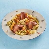 Макароны с сосисками в Веранда by Баклажан