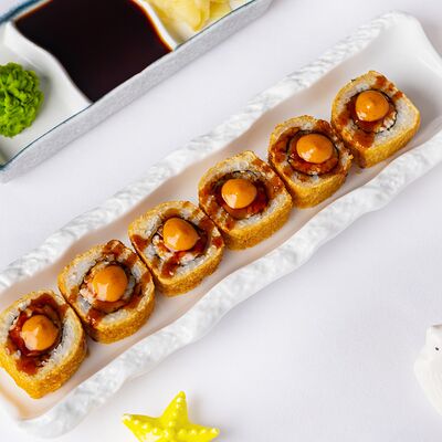 Ролл Хрустящий рис, краб, креветка в Leto по цене 990 ₽