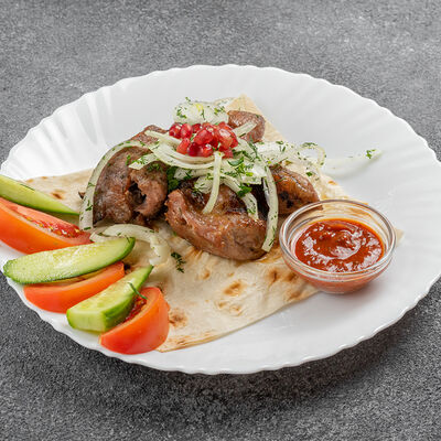 Шашлык из cвинoй шейки в Jarang по цене 429 ₽