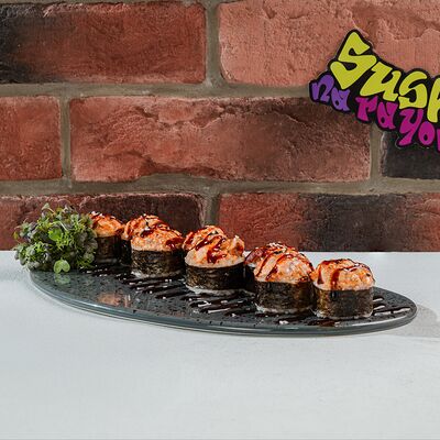 Запечённый с Угрём и Лососем в Суши на районе по цене 910 ₽