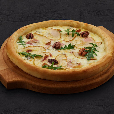 Пицца с грушей и беконом на белом тесте 28 см в Пицца Пи по цене 599