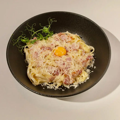 Паста Карбонара в Мидийный дом по цене 708 ₽