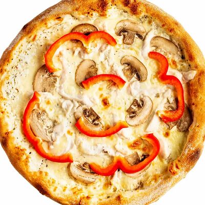 Пицца куриная с грибами 31 см в Симба Пицца по цене 999 ₽