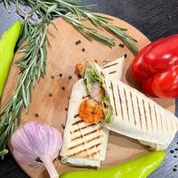 Шаурма с креветками в На шампуре