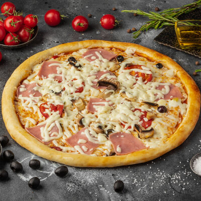 Ветчина с грибами в Пицца Като по цене 890 ₽