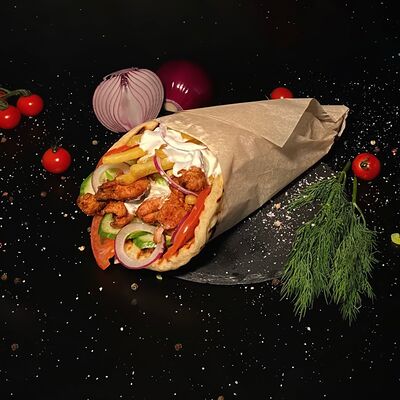 Фирменный гирос в ГЕРАС ГИРОС по цене 419 ₽