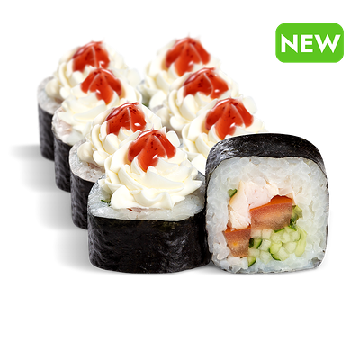 Ролл С курицей и брусникой в Автоcуши Автопицца по цене 513 ₽