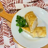 Блин с мясом в Вкуснов