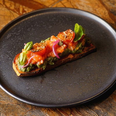 Стейк из батата с тартаром из форели и авокадо в Brera по цене 820 ₽