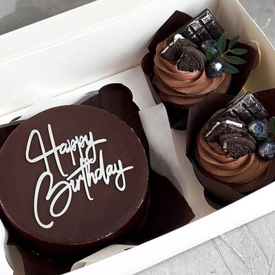 Набор бенто-торт Птичье молоко и капкейкив Tortterry по цене 1800