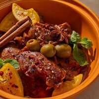 Курица по-мароккански с корицей, бадьяном и солеными лимонами в Куркума