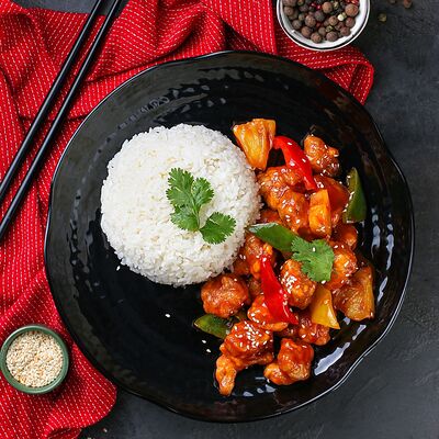 Курица с ананасом Д в Hungry Dragon по цене 680 ₽