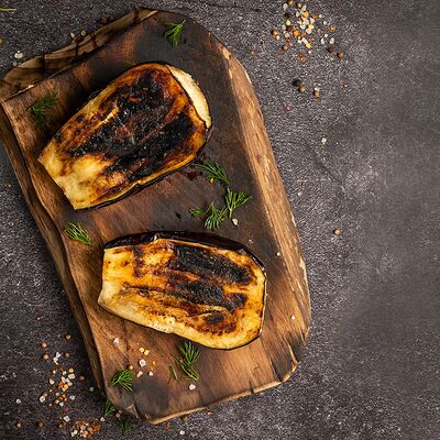 Баклажан на мангале в Бакинский дворик по цене 185 ₽