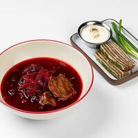 Борщ с томленой щекой в Ketch Up