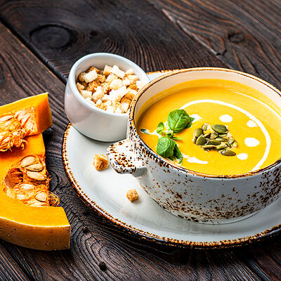Суп-пюре из тыквы в Строгинская гавань по цене 520 ₽