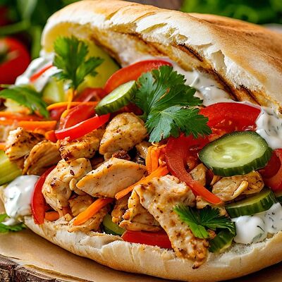 Шаурма в лепешке в Шаурма Топ по цене 390 ₽